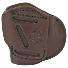 1791 4 Way Holster, Leather Belt Holster, Right Hand, Signature Brown, Fits Glock 26 27 33 & Springfield XDS/XDE/XD9/XD40, Size 4 4WH-4-SBR-R