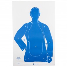 Action Target B-21E, Blue Cardstock Target, 23