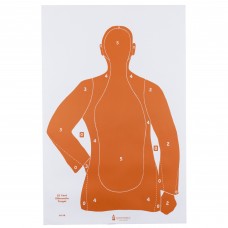 Action Target B-21E, Orange Qualification Paper Target, 25 Yard Silhoutte, 23