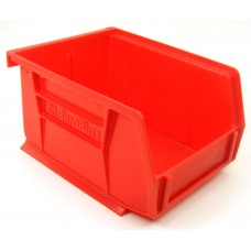 Akrobin 30210 Stackable Storage Bin 5-3/8 x 4-1/8 x3 Red