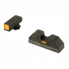 AmeriGlo CAP - Combative Application Pistol Sight, Fits Glock 20,21,29,30,31,32,36, Green/Orange, Green Tritium Front Sight With Orange Lumi Outline, Rear Sight with Orange Lumi Horizontal Center Line GL-617