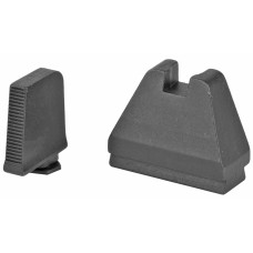 AmeriGlo Tall Suppressor Sights, 9XL Height, Fits All Glocks Except 42/43, Black Serrated .500