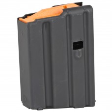 Ammunition Storage Components Magazine, 223 Rem, Fits AR-15, 10Rd, Stainless Black, Orange Follower 223-10RD-SS