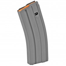 Ammunition Storage Components Magazine, 223 Rem, Fits AR-15, 30Rd, Aluminum, Gray, Orange Follower 223-30RD-AL-G-O