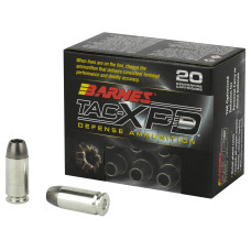 Barnes TAC-XPD, 40S&W, 140 Grain, TAC-XP, Hollow Point, Lead Free, 20 Round Box, California Certified Nonlead Ammunition 21554