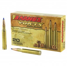 Barnes VOR-TX, 30-06, 168 Grain, Tipped Triple Shock X, Boat Tail, Lead Free, 20 Round Box, California Certified Nonlead Ammunition 21565