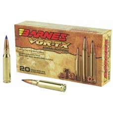 Barnes VOR-TX, 308WIN, 168 Grain, Tipped Triple Shock X, Boat Tail, Lead Free, 20 Round Box, California Certified Nonlead Ammunition 21541