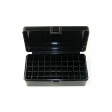 FS Reloading Plastic Ammo Box Large Pistol 50 Round Solid Black 3 Pk