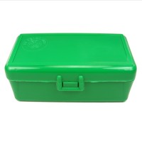 FS Reloading Plastic Ammo Box Large Pistol 50 Round Solid Green