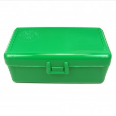 FS Reloading Plastic Ammo Box Medium Pistol 50 Round Solid Green