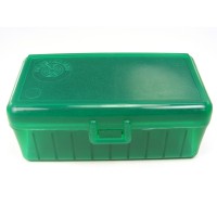 FS Reloading Plastic Ammo Box Medium Pistol 50 Round Translucent Green