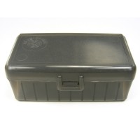 FS Reloading Plastic Ammo Box Medium Pistol 50 Round Translucent Smoke