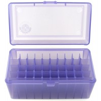 FS Reloading Plastic Ammo Box Automatic Pistol 50 Round Translucent Purple