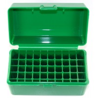 FS Reloading Plastic Ammo Box Small Rifle 50 Round Solid Green