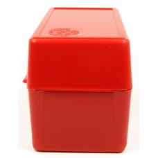 FS Reloading Plastic Ammo Box Small Rifle 50 Round Solid Red