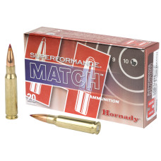 Hornady Superformance Match, 308 Win, 168 Grain, ELD Match, 20 Round Box