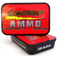 Lightning Ammo .22 Cal., .224 Diam., 55 gr FMJ-BT w/c  100 Qty Tin