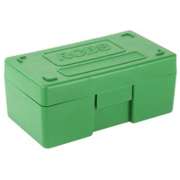 RCBS Medium Pistol Ammo Box, For .38 Special, 357 Mag, Green