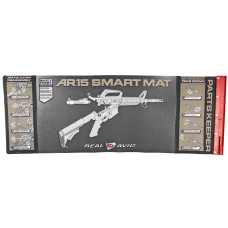 Real Avid Mat, Smart AR15 Cleaning Mat, Parts Keeper Tray, Magnetic Compartment, Oil/Solvent Resistant Coating, 43