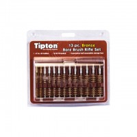 Tipton 13 Piece Bronze Bristle Rifle Bore Brush Set