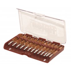 Tipton 13 Piece Bronze Bristle Rifle Bore Brush Set