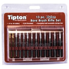 Tipton 13 Piece Nylon Bristle Rifle Bore Brush Set