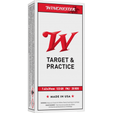 Winchester Ammunition USA 7.62x39mm 123 Grain FMJ Box of 20