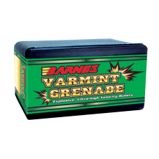 Barnes Varmint Grenade Bullets 20 Caliber .204 Diameter 26 Grain  HPFB Box 0f 100