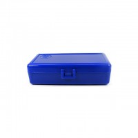 FS Reloading Plastic Ammo Box Automatic Pistol 50 Round Solid Blue