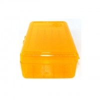 FS Reloading Plastic Ammo Box Automatic Pistol 50 Round Translucent Amber