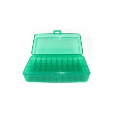 FS Reloading Plastic Ammo Box Automatic Pistol 50 Round Translucent Green