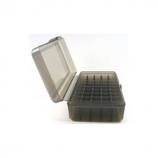 FS Reloading Plastic Ammo Box Automatic Pistol 50 Round Translucent Smoke