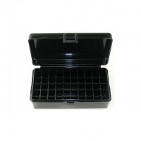 FS Reloading Plastic Ammo Box Large Pistol 50 Round Solid Black