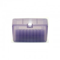 FS Reloading Plastic Ammo Box Large Rifle 50 Round Translucent Purple