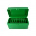 FS Reloading Plastic Ammo Box Medium Rifle 50 Round Solid Green