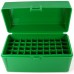 FS Reloading Plastic Ammo Box Medium Rifle 50 Round Solid Green