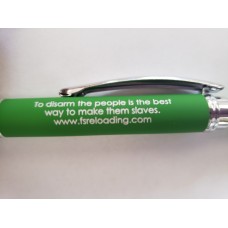 Green Bright Soft Touch Diamond Stylus Pen with Inscription