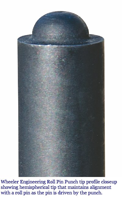 Wheeler Engineering Roll Pinch Punch tip detail