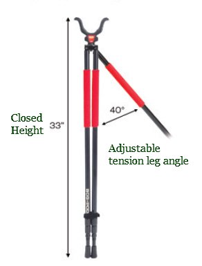 Bog-Pod RLD-3 leg adjustment detail