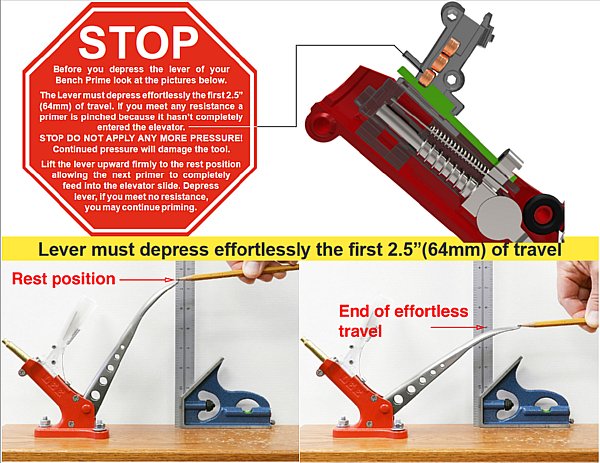 Lee 90700 Auto Bench Prime Warning